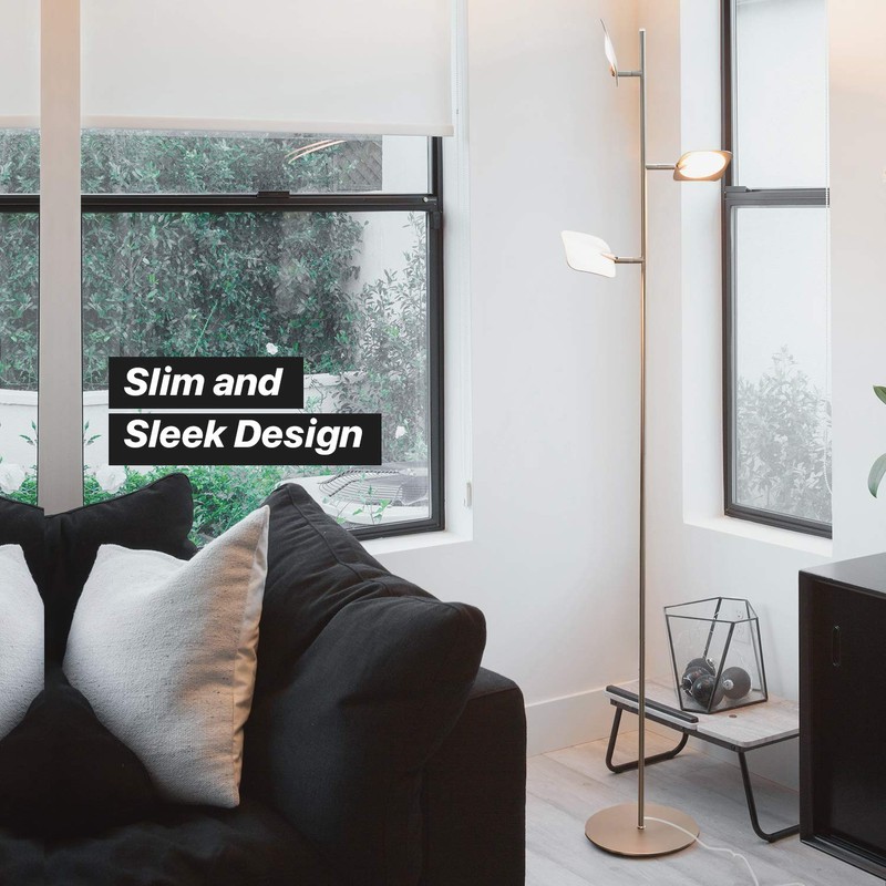 Brightech Tree Floor Lamp for Living Rooms & Offices, Dimmable