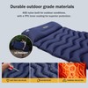ROOSCAMP Ultralight Sleeping Pad with Pillow– Inflatable Camping Mat for