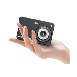 METRORABBIT 1080P Digital Camera, FHD 48MP Digital Point and Shoot Camara with 2.7" Screen Flash and 16X Zoom, Compact Small Camera for Boys Girls Kids