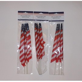 Greenbrier Mini Patriotic Flags 3 Packs