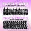 Lash Clusters Wispy Eyelash Clusters Natural D curl Cluster Eyelash