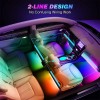 KEEPDSGN 4x RGB 72 LED USB Car Interior Floor Atmosphere