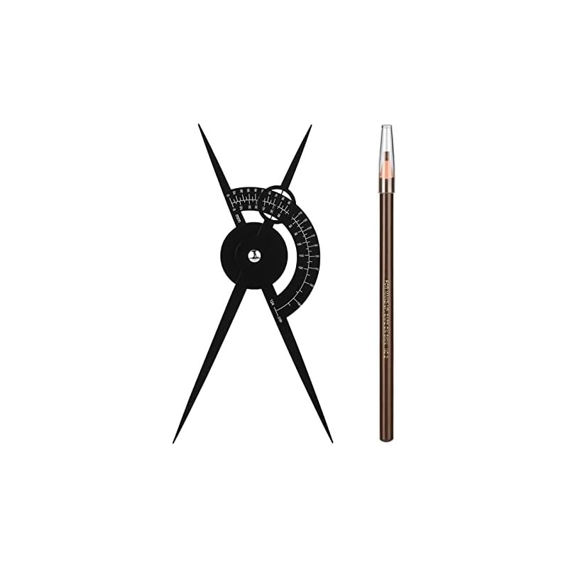 ATOMUS - Regla de cejas para tatuaje, herramienta de maquillaje