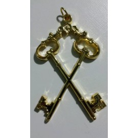 Masonic Treasurer Collar Jewel in Gold Tone