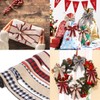 Buffalo Plaid Ribbon, 4 Rolls 20 Yards 2.5 Inch Wide