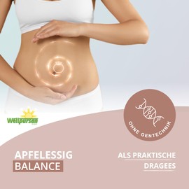 Wellpursan GmbH Wellpursan Apfelessig Balance Gummidrops 1.000 mg - 60 Kaudragees fr 30 Tage, mit Granatapfel und Roter Rbenwurzel, angereichert mit Vitamin B9 & B12, 100% vegan & glutenfrei (1)