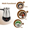 Gugxiom 600ml Electric Turkish Coffee Pot, Stainless Steel Turkish Coffee