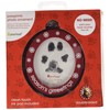 Pearhead Christmas Pawprints Double-Sided Holiday Photo Ornament, Season's Grrreetings Dog