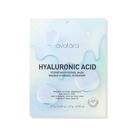 Avatara Hyaluronic Acid Hydrogel Face Mask - Mascarilla Facial Hidratante en Lámina con Aloe y Abedul Blanco para una Piel de Apariencia Suave - 1 pz