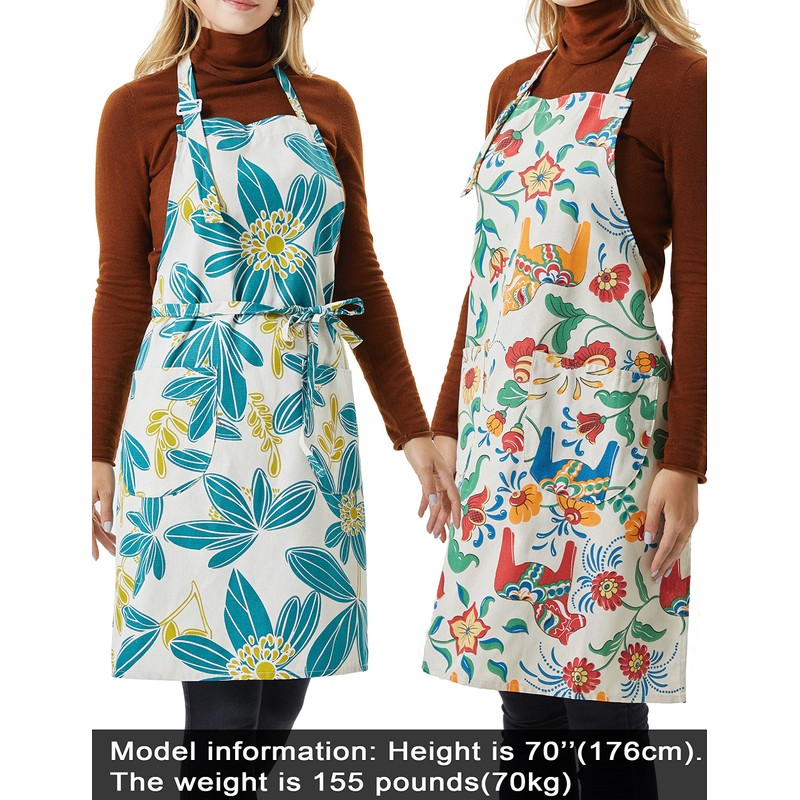 APRONNER 3 PCS Cooking kitchen Baking Aprons for Women with