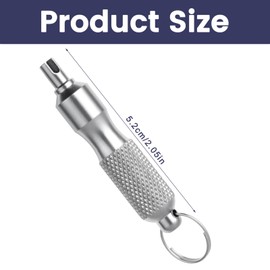 Valve Core Removal Tool, Portable Valve Stem Removal Tool Stainless Tire Stem Removal Tool for Bikes Motors and Cars