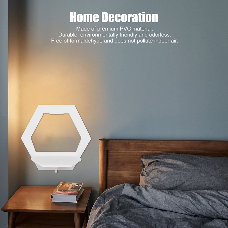 3Pcs Hex Floating Shelf PVC Modern Simple Fine Appearance Floating