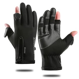 Winter Warm Touch Screen Gloves for Men and Women,ZZLOVE Windproof Waterproof and Anti-Slip Cycling Running Gloves,Water Resistant Outdoor Sports Glove for Bicycle Motorcycle Mountain Bike (M, Black3)