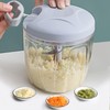 Taoluwin Manual Chopper, Garlic Chopper with Stainless Steel Blades, Garlic