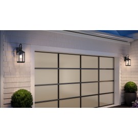 Urban Ambiance Luxury Transitional Wall Sconce, Medium Size: 15.125''H x 5.5''W, with Farmhouse Style Elements, Midnight Black Finish, UHP1402 from The Calderdale Collection