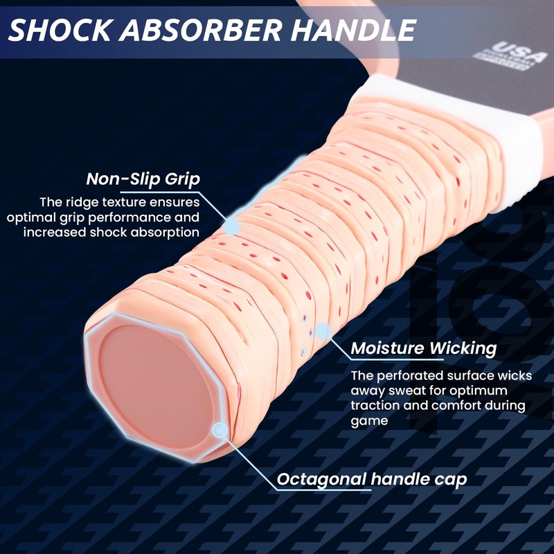 TOGRA TOGRA Pickleball Paddles Set of 2, USAPA Approved Carbon