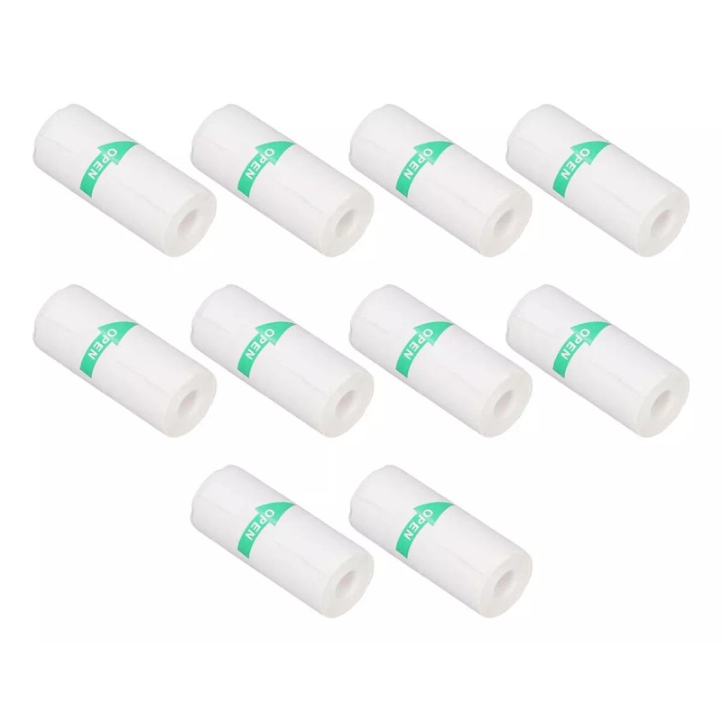Kanimus 10 Rollos Mini Autoadhesivo Papel De Impresora, 57 X
