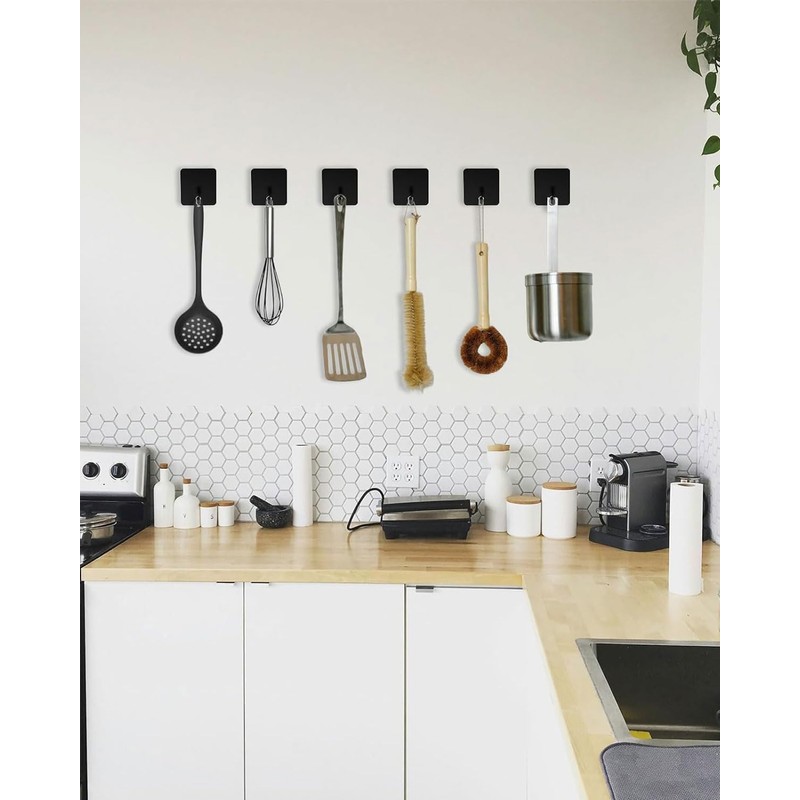 EDMILE Stick On Towel Hooks for Bathroom, Heavy Duty Self