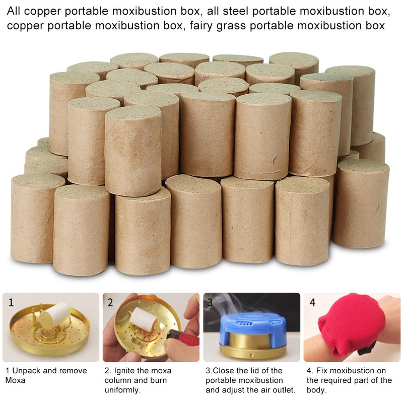 54pcs Five Years Moxa Stick Chinese Traditional Moxibustion Roll Health