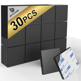 Adhesive Magnetic Squares, 20x20x1.5mm Flexible Sticky Magnetic Tape，Magnefic Magnetic Squares, Magnet on one Side, Self Adhesive on The Other Side. Perfect for Fridge Organisation 01