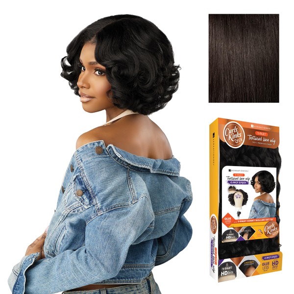 Sensationnel Curls Kinksandco Kinkyedges Wig - Kinky Roller Set 10