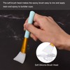 MECCANIXITY Silicone Epoxy Brushes Pink/Blue/White/Yellow/Black/Red Applicator DIY Brush for Making