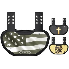 Football Back Plate,High Impact Foam Padding with Breathable Design, Rear Lower Back Protector for Youth and Adults,USA Series