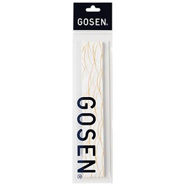 GOSEN B816WHG Overgrip Japanese Pattern "Grass" White x Gold