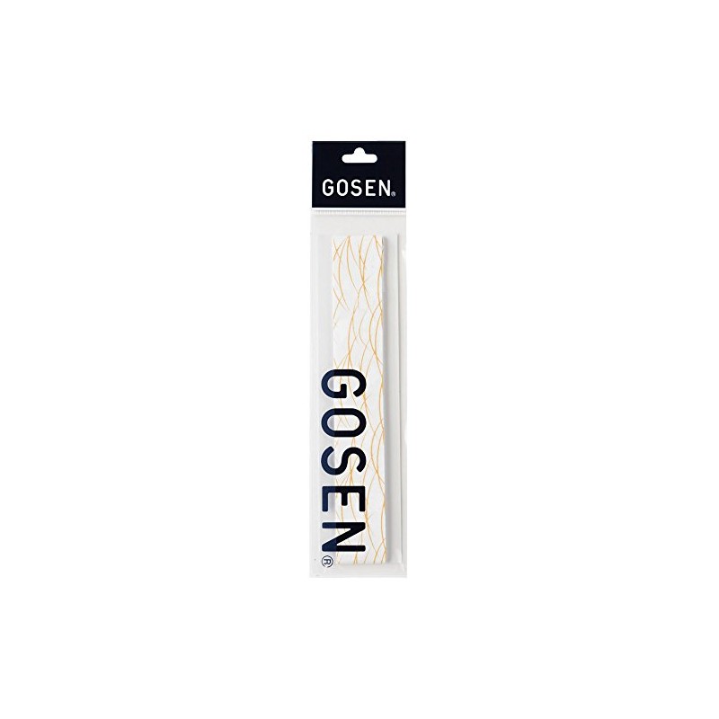 GOSEN B816WHG Overgrip Japanese Pattern "Grass" White x Gold