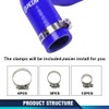 PIT66 Blue Silicone Radiator Hose Kit Compatible with Honda/Acura Integra