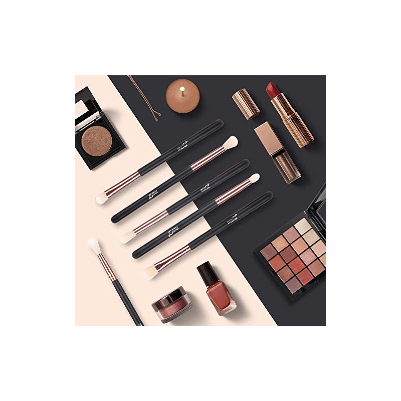 MSQ 6pcs Eyeshadow Brushes Eye Makeup Brushes Set Synthetic Hairs