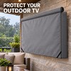55-58 Inch Outdoor TV Cover, 600D Oxford Weatherproof Cover with