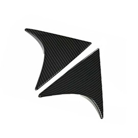 TOTMOX Carbon Fiber Rear Window Spoilers Wing Cover Trim, Exterior Rear Spoiler Wing Side Beveled Window Cover Trims, Compatible with Hyundai Tucson 2015-2020