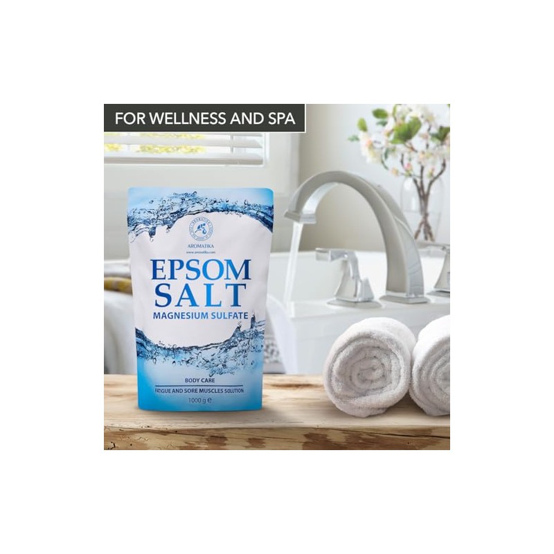 Epsom Salt Bath Salt 1000 g - Natural Salt -