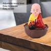 Musical Nodding Monk Figurine Decoration Moving Head Buddha Statue with
