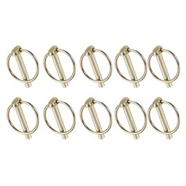 4.5mm x 36mm Lynch Pins, Cotter Pin Lock Retaining Pins Trailers Tractors Mechanical, 10 Pcs