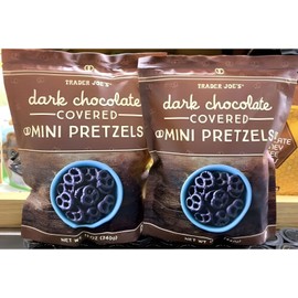 Trader Joe's 2 Pack Trader Joe's Dark Chocolate Covered Mini Pretzels