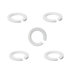 DOETYD 5 Pack E27 to E14 Lampshade Reducer Ring White Plastic Reducer Ring Light Shade Reducer Converter Washer Transformable Lamp Holder from 42mm to 29mm