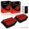 A-Premium 2-PC Pre-oiled Engine Air Filter Compatible with Honda Civic