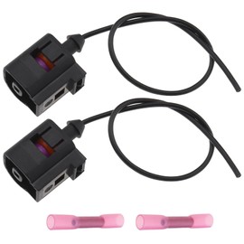 Micro Traders 2PCS 1 Pin Oil Pressure Sensor Plug Connector with Wire 1J0973701 Compatible with A3 A4 A5 A6 Compatible with Golf Compatible with Jetta