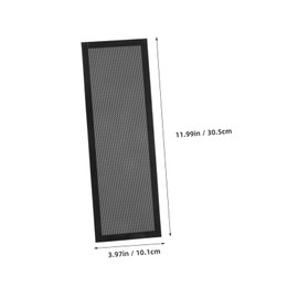 Operitacx 6 Stück Magnetentlüftungsabdeckung Bodenlüftungsgitter Bodenlüftungs-Abdeckgitter Magnetische Lüftungsgitterabdeckungen Magnetische Luftregisterabdeckungen PVC Schwarz