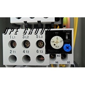 Magnetic Motor Starter for Electric Motor Control 5HP 18amp 3-Phase 208-240VAC with Adjustable Overload Relay 12 to 18 AMPS