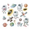 DaraBaby Vinil Decorativo Infantil Astronauta Cohete Nave Niño Ó Bebe