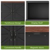 Mino Kesper Bathroom Wall Cabinet with Barn Doors, Wall Mounted