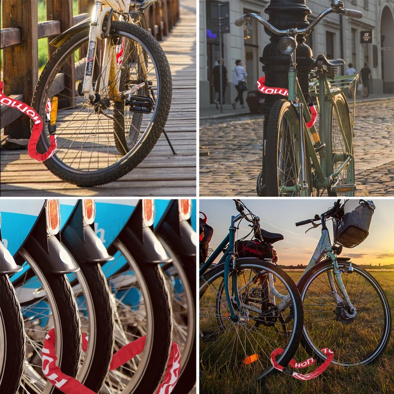Bicycle Lock High Security with Key, 100 cm Length E