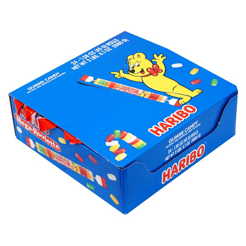 Mega-Roulette Gummi Candy, 1.58 oz Box (Pack of 24)