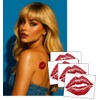 Espresso Yourself – Famous Lipstick Kiss Tattoo (4-Pack) – 3"