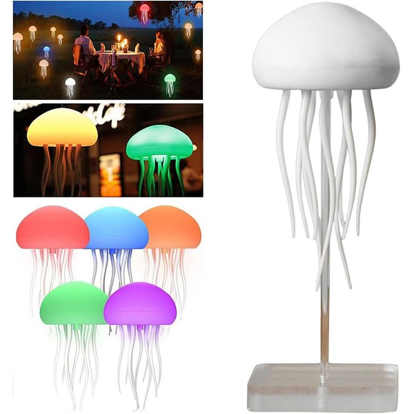 Jellyfish Lamp, Jellyfish Lamp with Dancing Legs, RGB Gradient Jellyfish