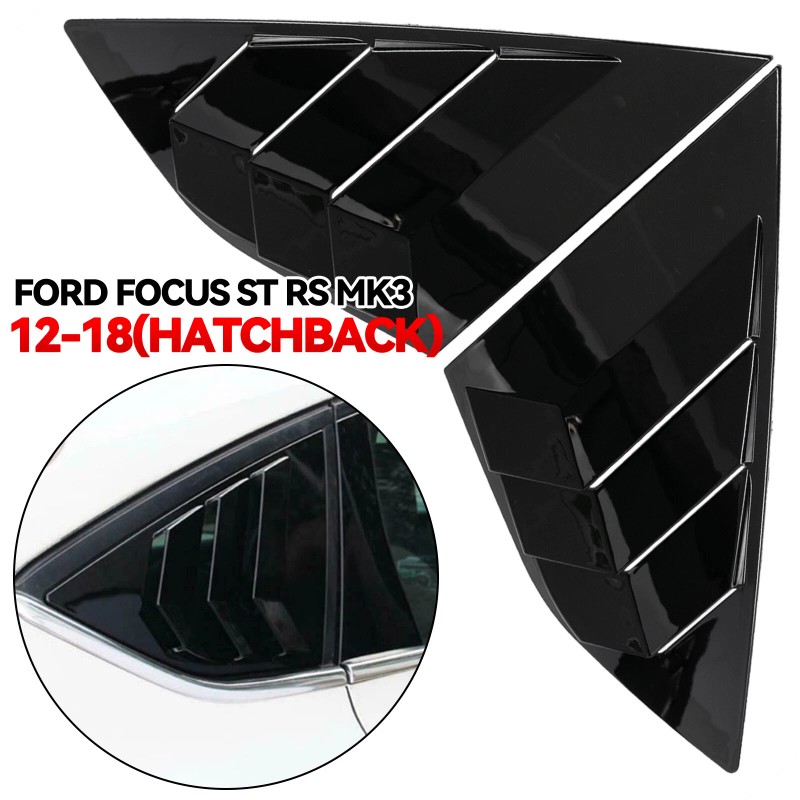 Xukey 2pcs Rear Window Louvers Side Vent Trim For Ford