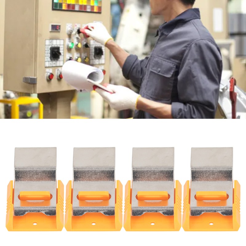 4Pcs Industrial Electric Lock Switch Steel Multipurpose Lockout Device for